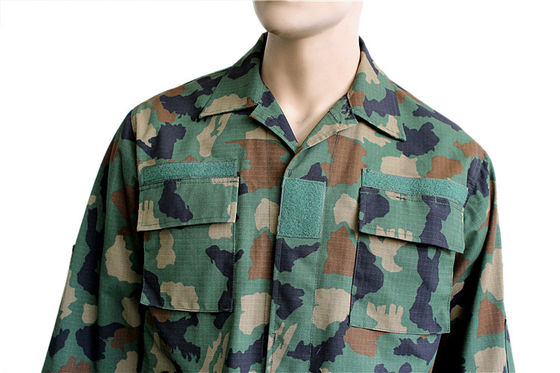 Outdoor BDU Combat Uniform Tactical Camouflage Clothing Breathable For Men