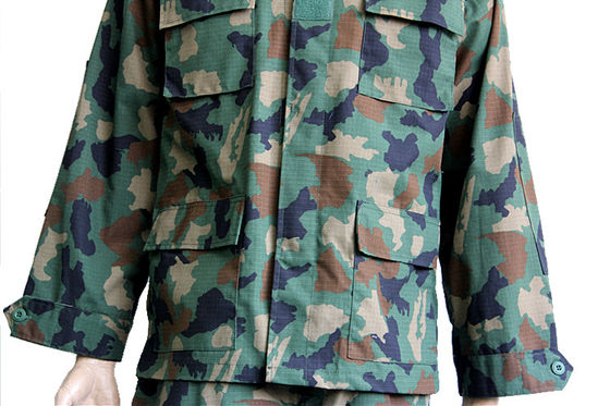 Outdoor BDU Combat Uniform Tactical Camouflage Clothing Breathable For Men