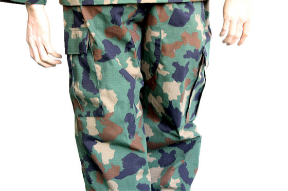 Outdoor BDU Combat Uniform Tactical Camouflage Clothing Breathable For Men