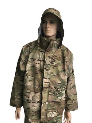 Outdoor Fleece Tactical Military Jacket and Pants With Hood Waterproof Laminated Fabric