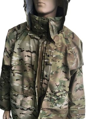 Outdoor Fleece Tactical Military Jacket and Pants With Hood Waterproof Laminated Fabric