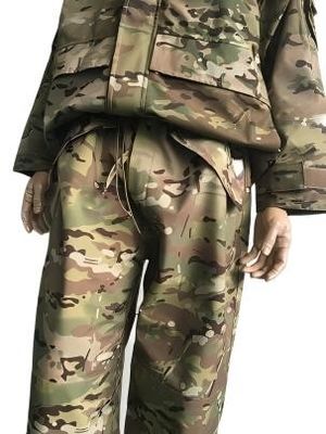 Outdoor Fleece Tactical Military Jacket and Pants With Hood Waterproof Laminated Fabric
