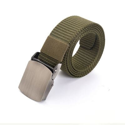 Outdoor Men's Combat Tactical Duty Belt Metal Buckle Nylon Quick Release Waist Belt