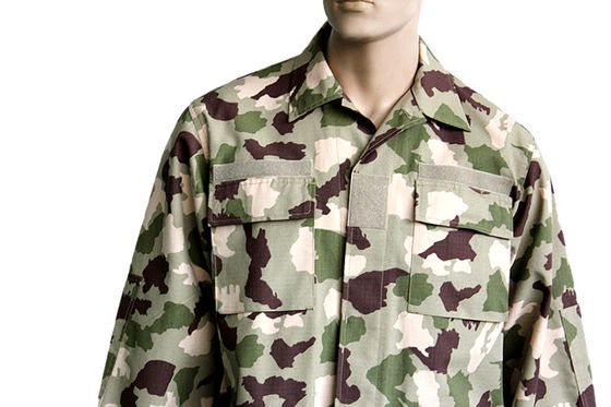 Rip Resistant BDU Military Uniform Breathable For Nigeria Army Outdoor Activities