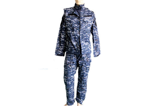 Good price Blue Camouflage Twill Fabric BDU Military Uniform 3 Piece Set For Kuwait Army online