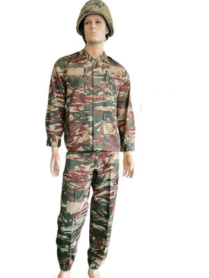 Good price Ripstop / Twill Fabric French Military Uniform In Lizard Camo F2 Style online
