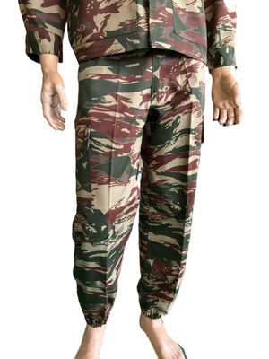 Ripstop / Twill Fabric French Military Uniform In Lizard Camo F2 Style