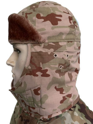 Men'S Hunting Winter Camouflage Military Caps Windproof With Fur
