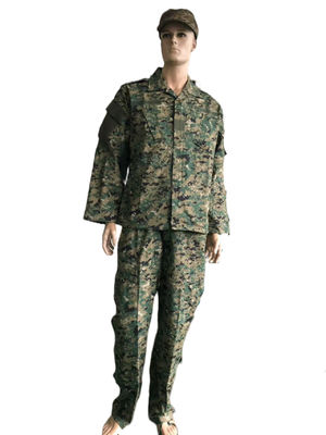 Good price Woodland Camouflage Nylon Cotton 50 / 50 ACU Jacket and Pants for Chile Army online