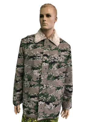 Winter Polyester / Cotton Camouflage Military Jacket For Saudi Army