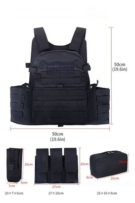 Quick Release Nylon Military Tactical Vest Khaki Bulletproof Waterproof For Body Armour