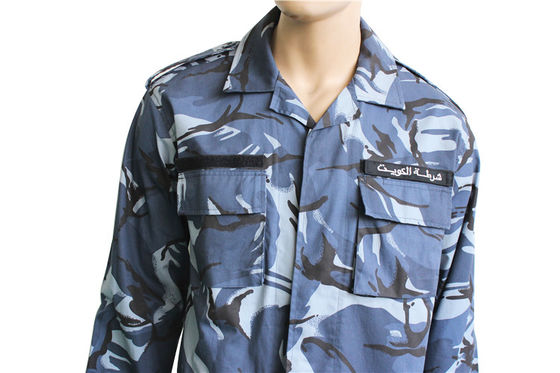 Camouflage Kuwait BDU Military Uniform Polyester Cotton Fabric Waterproof For Army