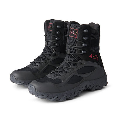 High Top Tube Tactical Military Boots Breathable Outdoor Men'S Combat Desert Boots for Mountaineering