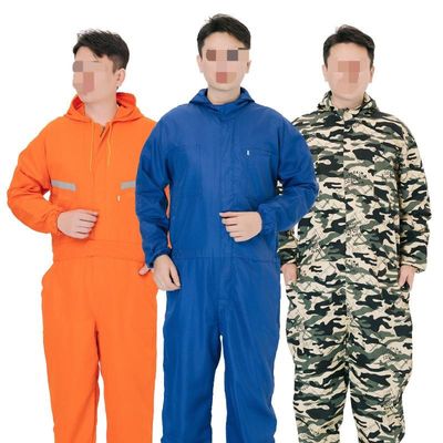 Industrial One Piece Work Clothes Blue Coverall Labor Protection Clothing Dust Proof For Men