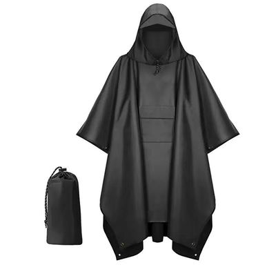 Polyester PU Coating Waterproof Military Raincoat For Outdoor Activities And Travel