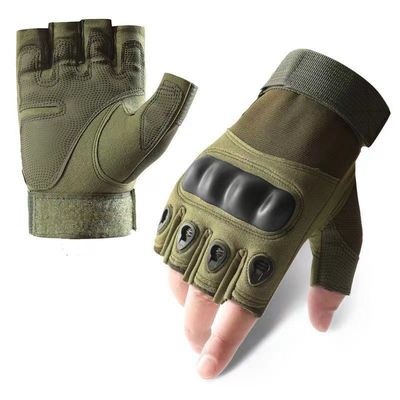 Combat à poings durs, demi-doigt, gants tactiques, résistant aux chocs pour le tir à la randonnée