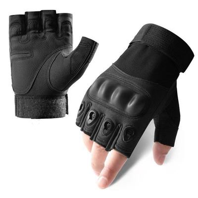Combat à poings durs, demi-doigt, gants tactiques, résistant aux chocs pour le tir à la randonnée