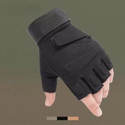 Outdoor Sport Combat Tactical Half Finger Gloves Shock Resistant for Hiking Shooting