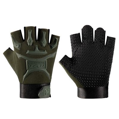 Half Finger Combat Tactical Gloves Khaki Outdoor Hiking Sport Hunting Training Cycling