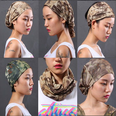 Camouflage Quick Drying Tactical Neck Gaiter Outdoor Cycling Headscarf Anti Sand