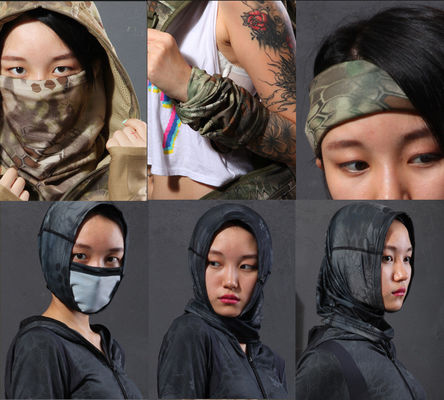 Camouflage Quick Drying Tactical Neck Gaiter Outdoor Cycling Headscarf Anti Sand