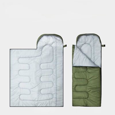 Adult Thermostatic Waterproof Sleeping Bag Cold Resistant 190T for Mountaineering