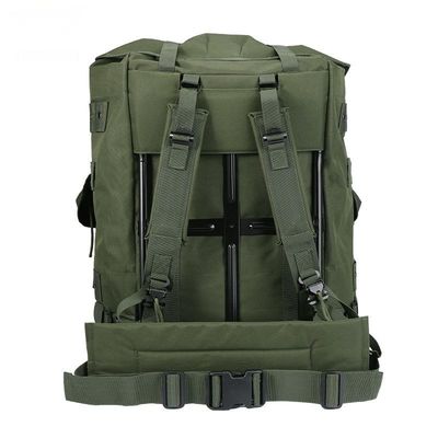 Iron Frame Olive Green Tactical Backpack For Outdoor Camping
