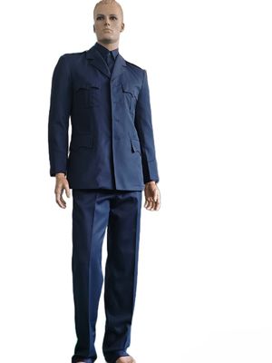 Navy Blue 45% Wool Military Uniform Winter Long Sleeve Ceremonial Dress