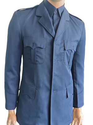 Navy Blue 45% Wool Military Uniform Winter Long Sleeve Ceremonial Dress