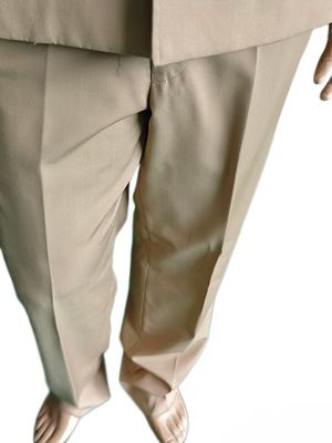 Premium Military Dress Uniform Set in Khaki  Jacket + Long Sleeve Shirt + Straight Leg Trousers  45% Wool Blend
