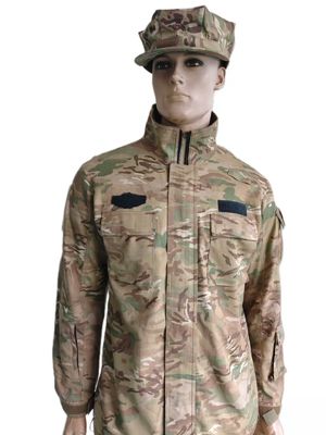 Fashion Camo Military Jacket with Zipper & Velcro for Comfortable Wear