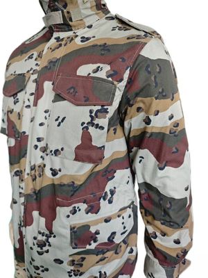 M65 Camo Insulated Detachable Jacket - Metal Button & Zipper Closure, Fall and Winter Tactical Windbreaker
