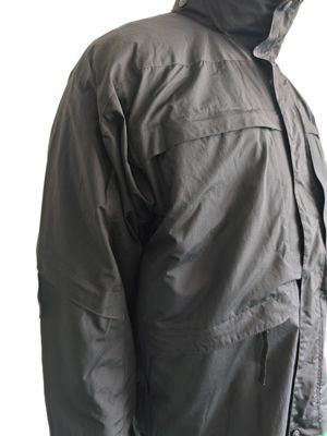 Stealth Black Military Parka - Detachable Thermal Liner & Utility Pockets