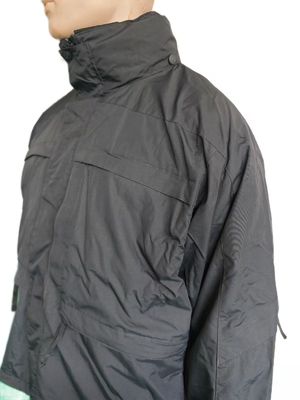 Stealth Black Military Parka - Detachable Thermal Liner & Utility Pockets