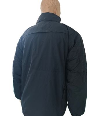 Stealth Black Military Parka - Detachable Thermal Liner & Utility Pockets