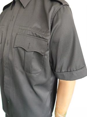 Black Ceremonial Military Uniform Set (Short Sleeve and Straight-Leg Trousers)