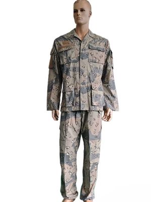 BDU Tactical 6-Pocket Camouflage Military Uniform (65% Polyester 35% Cotton)