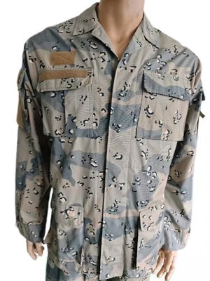 BDU Tactical 6-Pocket Camouflage Military Uniform (65% Polyester 35% Cotton)
