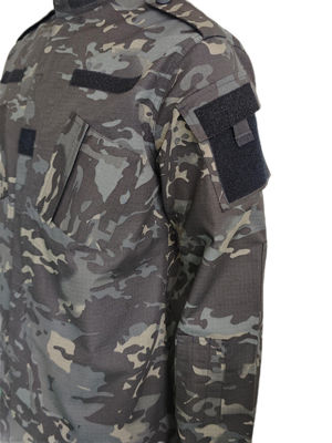 Uniforme táctico de operaciones negras ACU - mezcla de combate de polialgodón 65/35