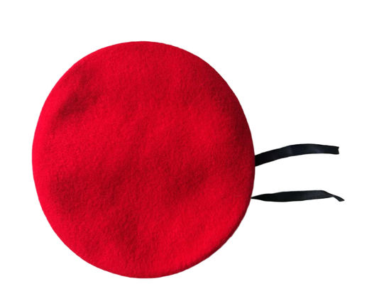 Regimental Red Beret Official Style Uniform Accessory For Head Circumference 57 Cm