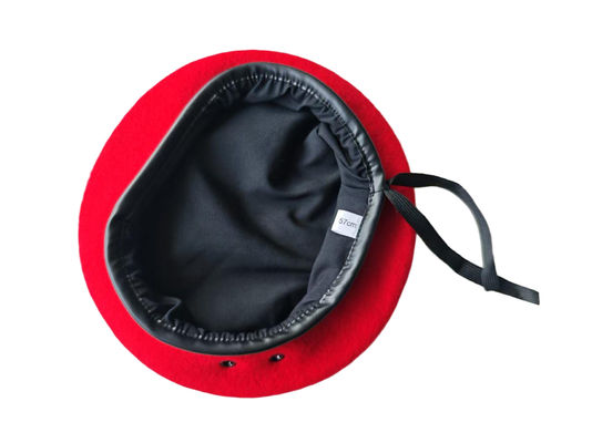 Regimental Red Beret Official Style Uniform Accessory For Head Circumference 57 Cm