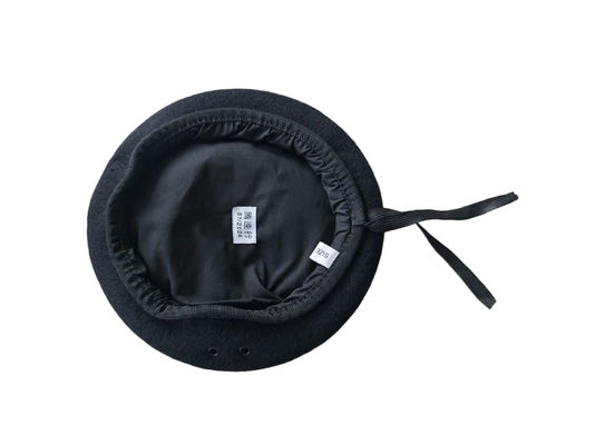Classic Onyx Dress Beret – Parade-Ready Uniform Hat
