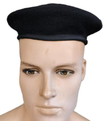 Classic Onyx Dress Beret – Parade-Ready Uniform Hat