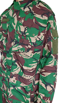 Tactical Forest Combat Uniform Woodland Camo With MOLLE & IR Reduction For Gabon