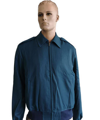 Customizable Fabric Standard Issue Blue Uniform Jacket With 2 Pockets