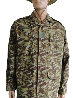 F2 Camouflage Military Uniform Set Tactical Durable Four Pocket Jacket Pants Boonie Hat Outfit