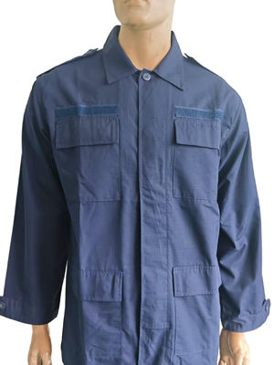 Vintage - style BDU Navy Blue Military Uniform Outfit
