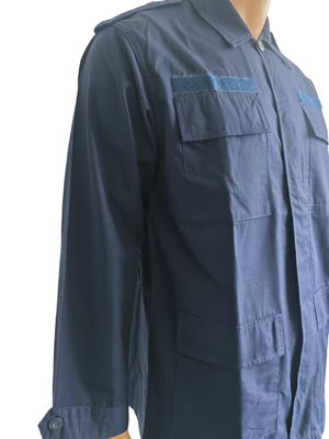 Vintage - style BDU Navy Blue Military Uniform Outfit
