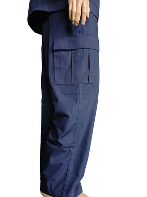 Vintage - style BDU Navy Blue Military Uniform Outfit