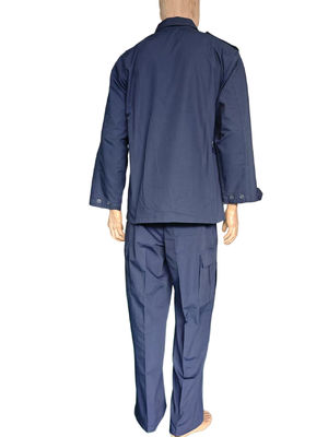Vintage - style BDU Navy Blue Military Uniform Outfit